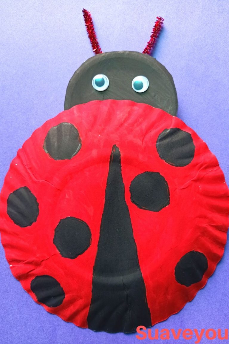 Ladybug Craft for Kids | How to Make a Paper Ladybug Craft